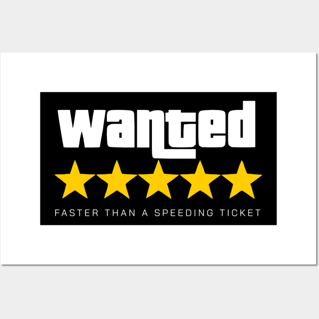 Wanted Level Wall Art by Carlito